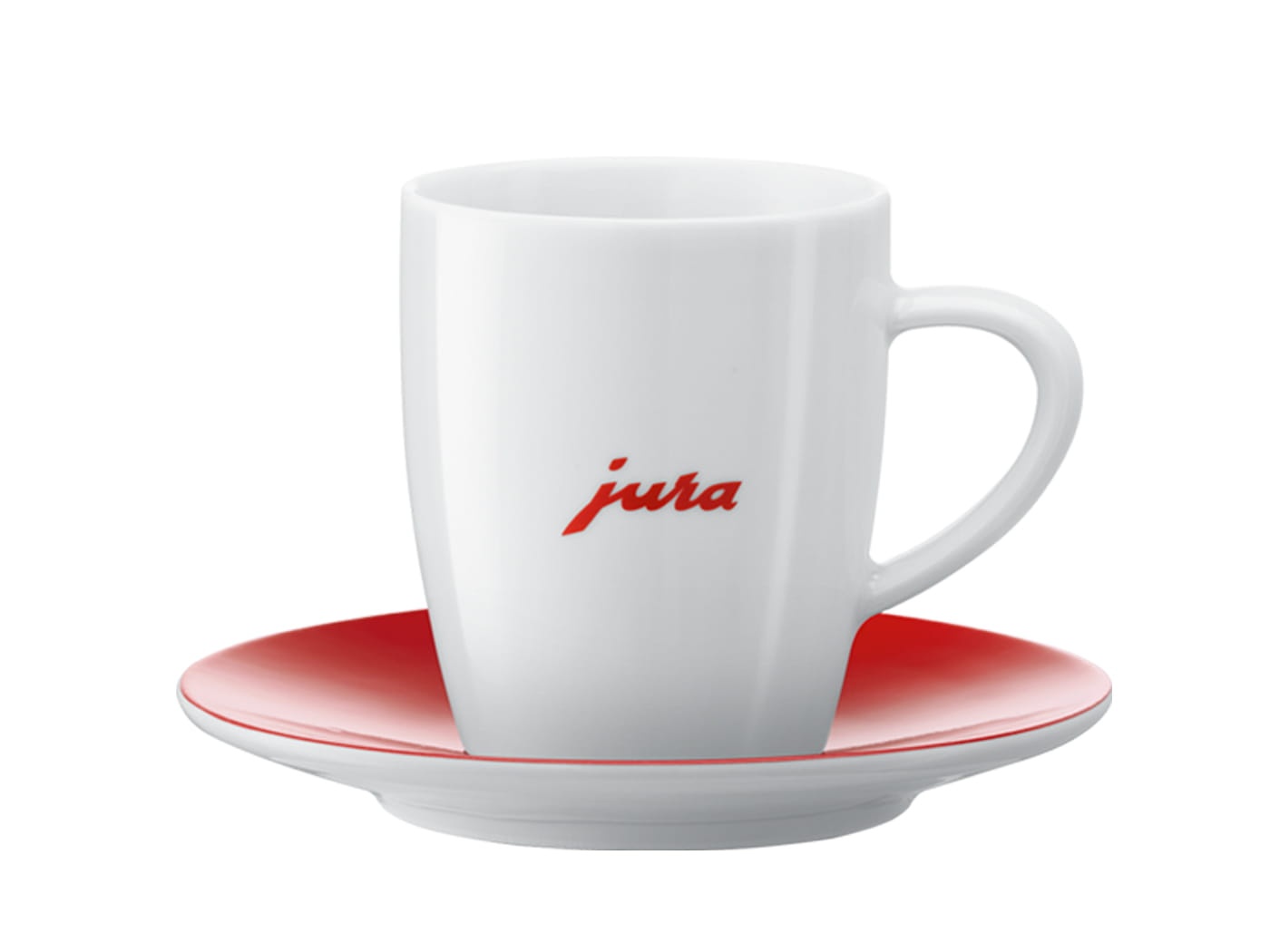 JURA Kaffeetassen JURA Logo rot 2er-Set, Produktansicht