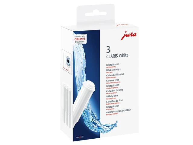 JURA Filterpatrone CLARIS White 3er-Set - Vorteilspackung, Produktansicht