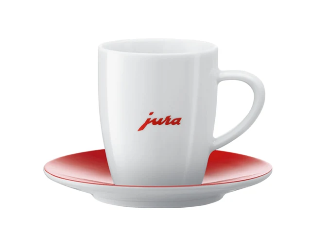 JURA Kaffeetassen JURA Logo rot 2er-Set, Produktansicht
