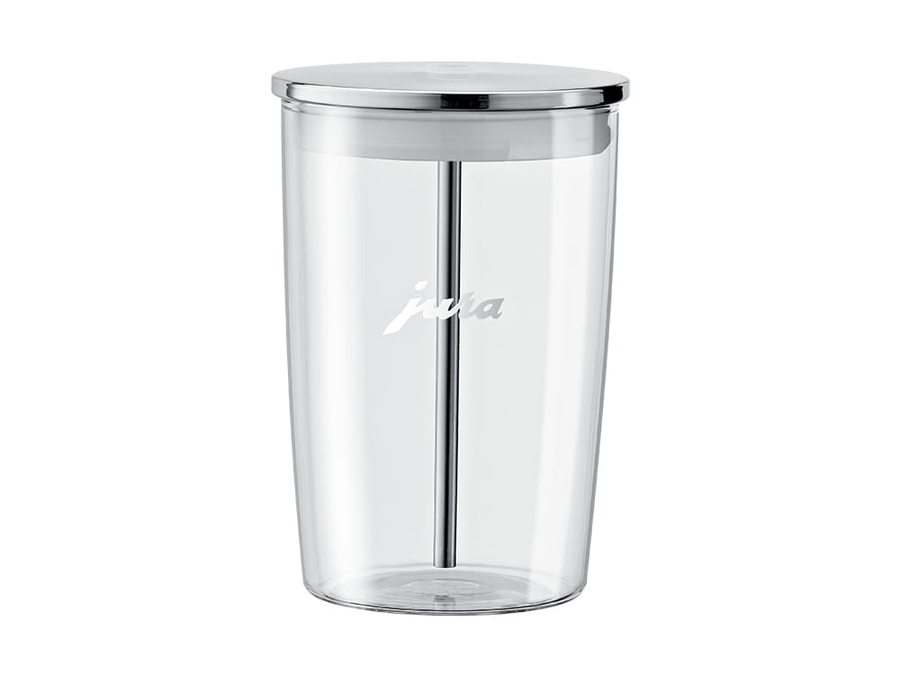 Glas-Milchbehälter, Ansicht 1